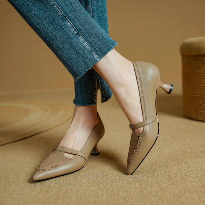 Orel Genuine Leather Heels