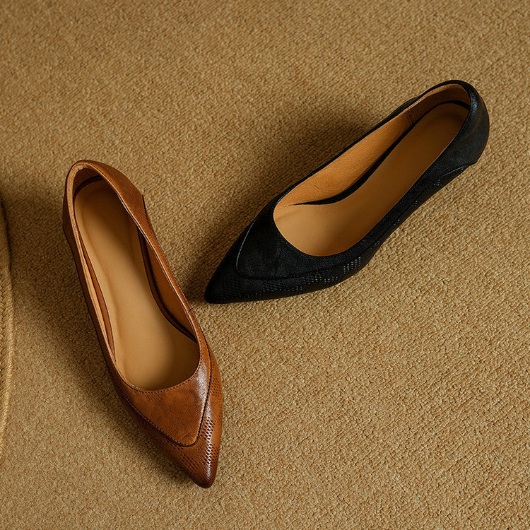 Belle Genuine Leather Heels