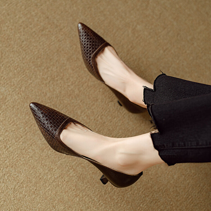 Enzo Genuine Leather Heels