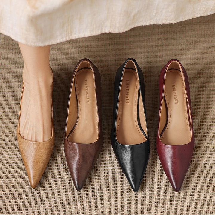 Revia Genuine Leather Heels