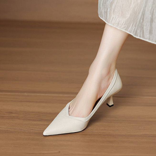 Ezel Genuine Leather Heels