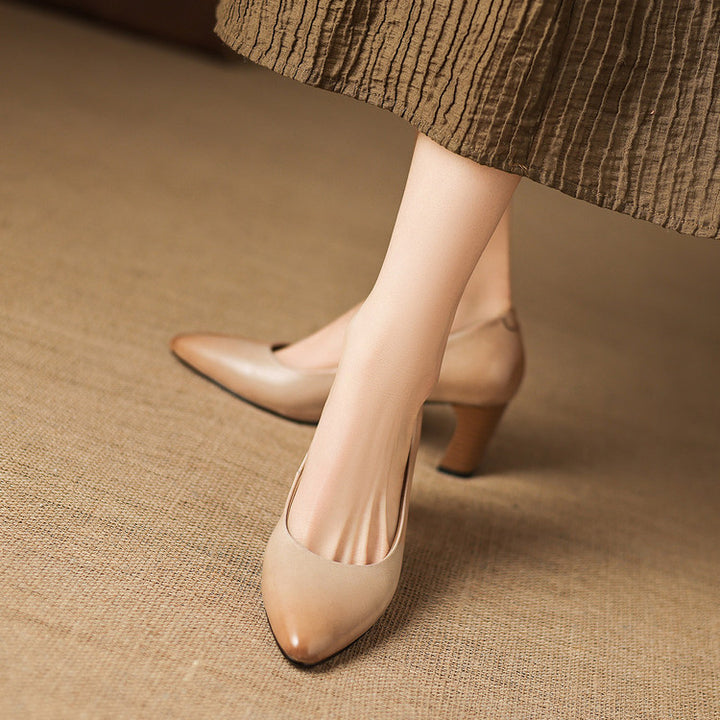 Velia Genuine Leather Heels