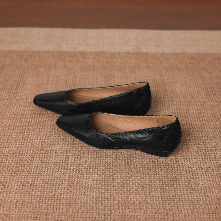 Milan Genuine Leather Flats