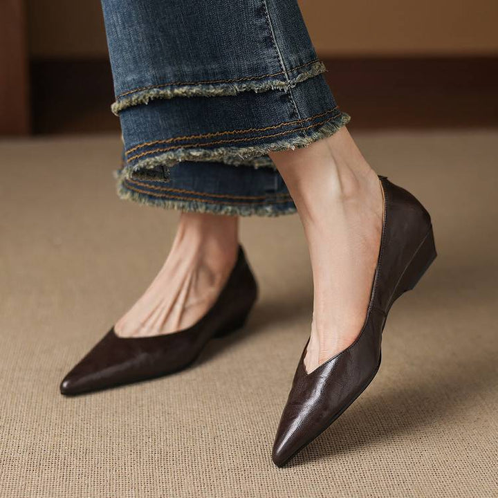Emry Genuine Leather Pumps