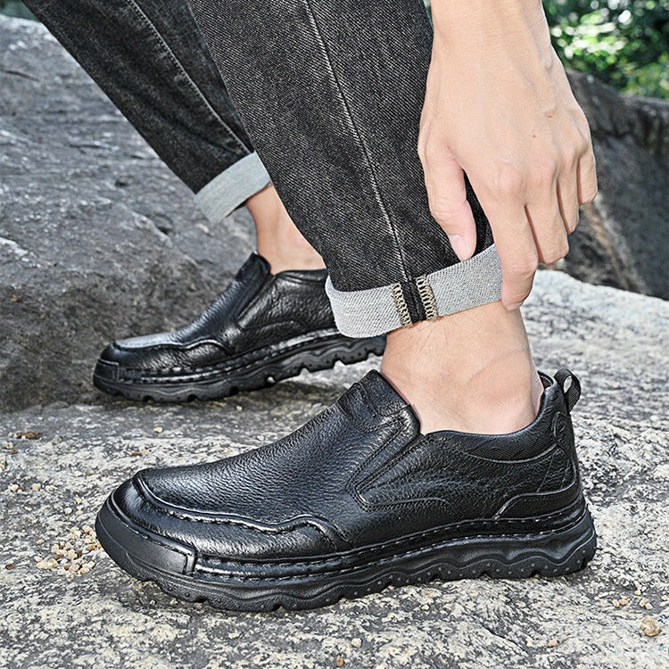 Atlas Genuine Leather Slip-On Shoes