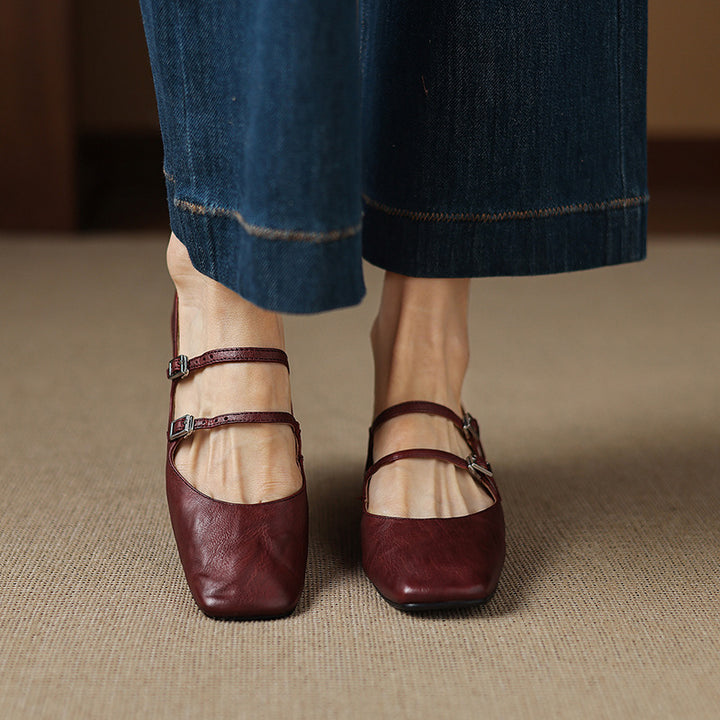 Orik Genuine Leather Flats