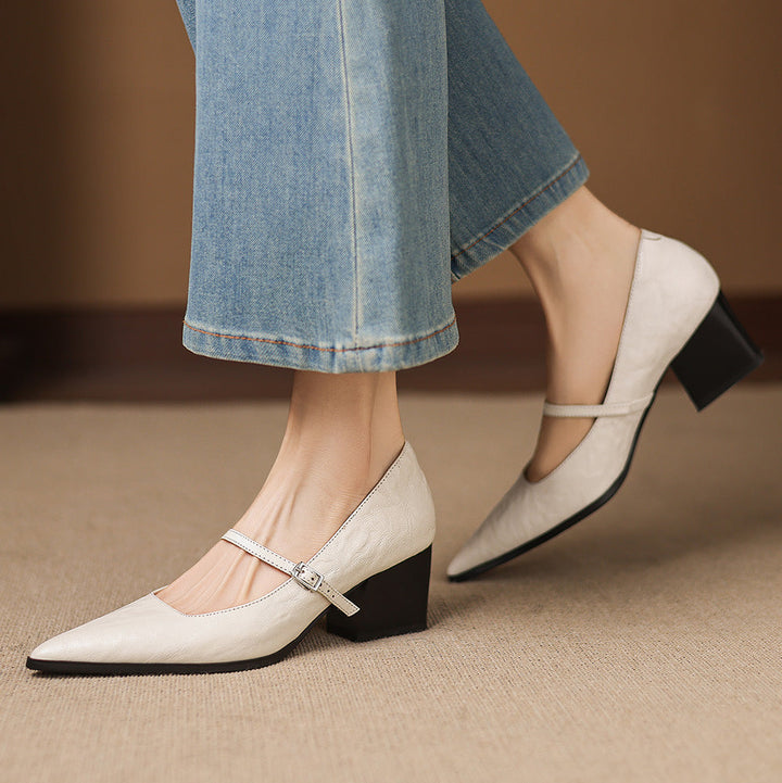Orvia Genuine Leather Heels