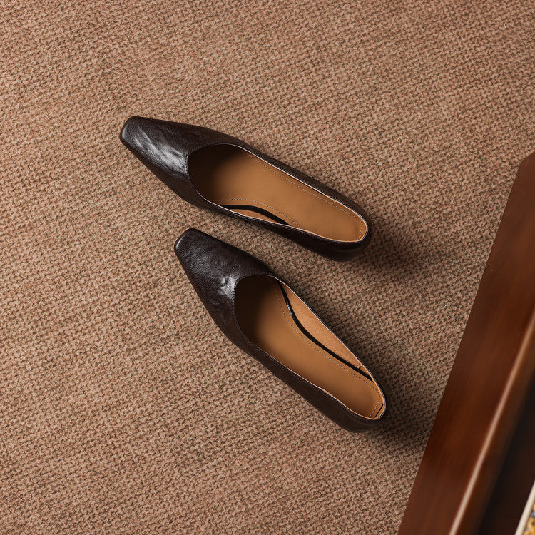 Milan Genuine Leather Flats