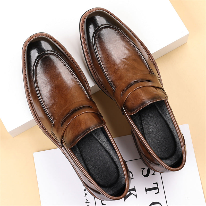Lurex Genuine Leather Loafers