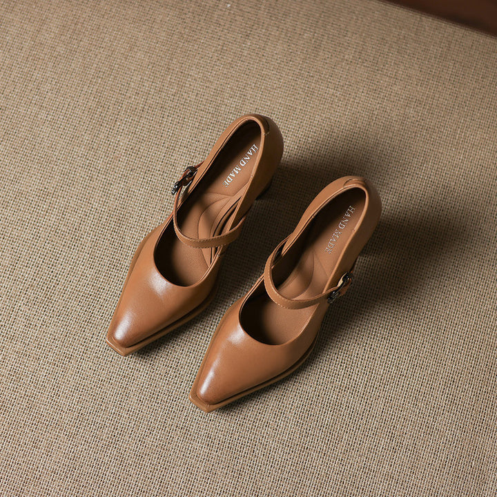 Claya Genuine Leather Heels