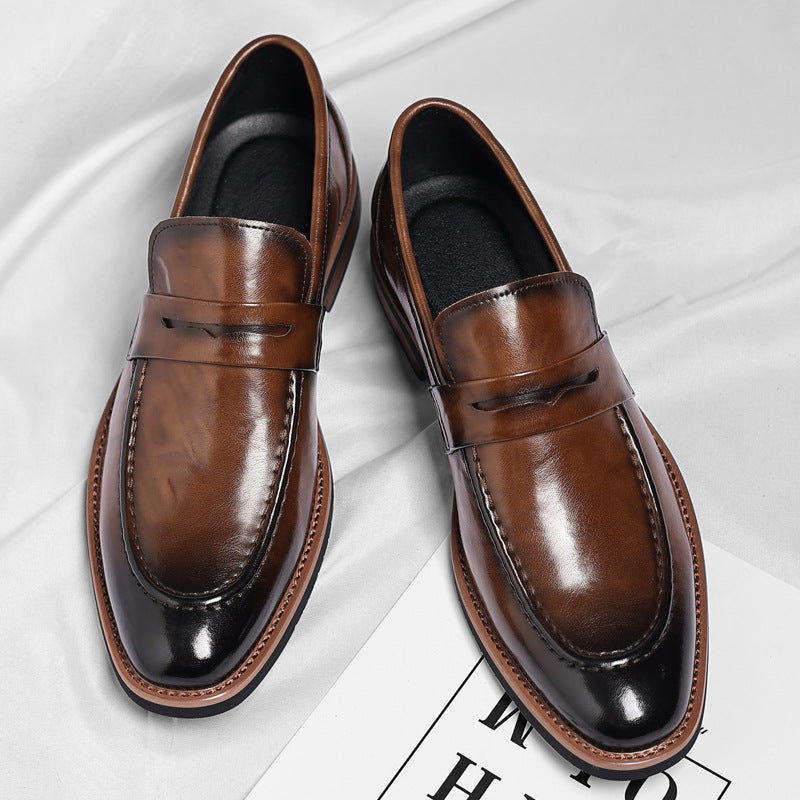 Lurex Genuine Leather Loafers