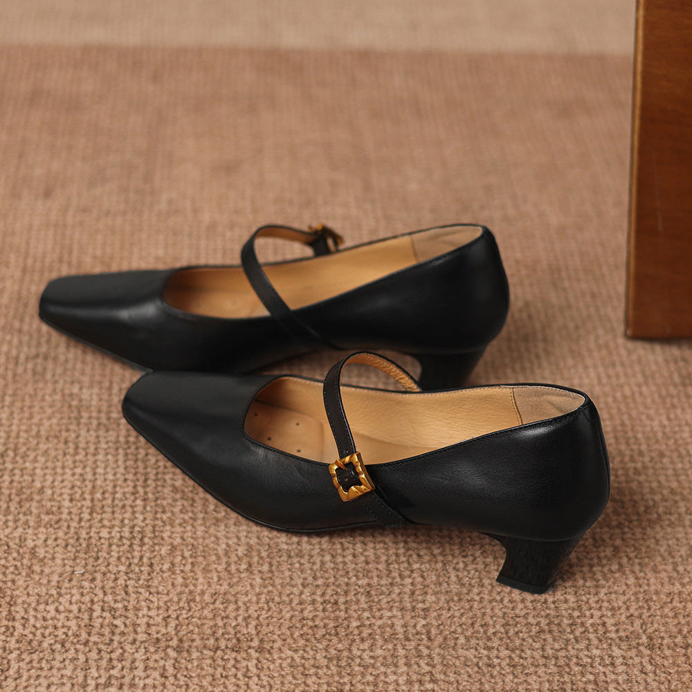 Aira Genuine Leather Heels