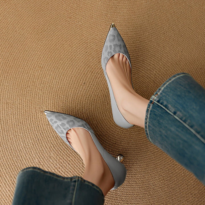 Valea Genuine Leather Heels