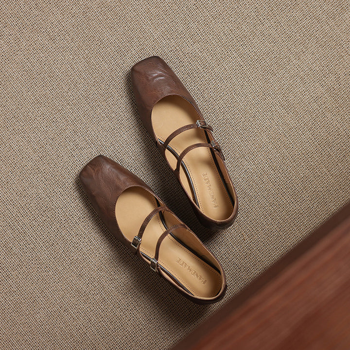 Orik Genuine Leather Flats
