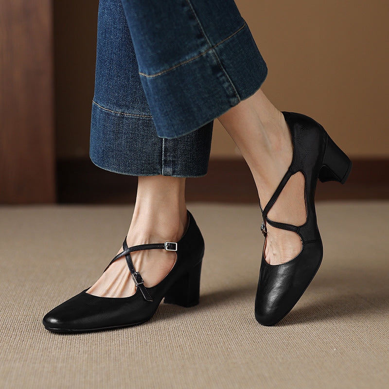 Orrel Genuine Leather Heels