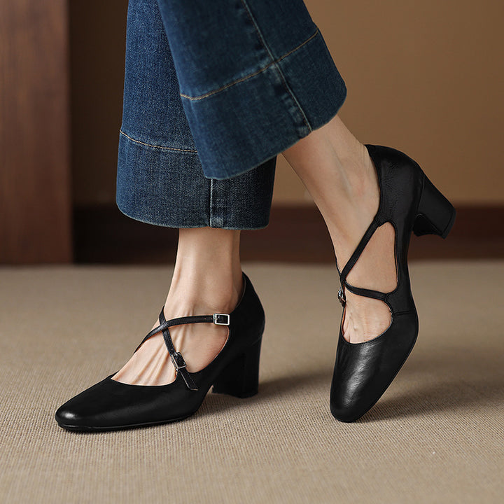 Orrel Genuine Leather Heels