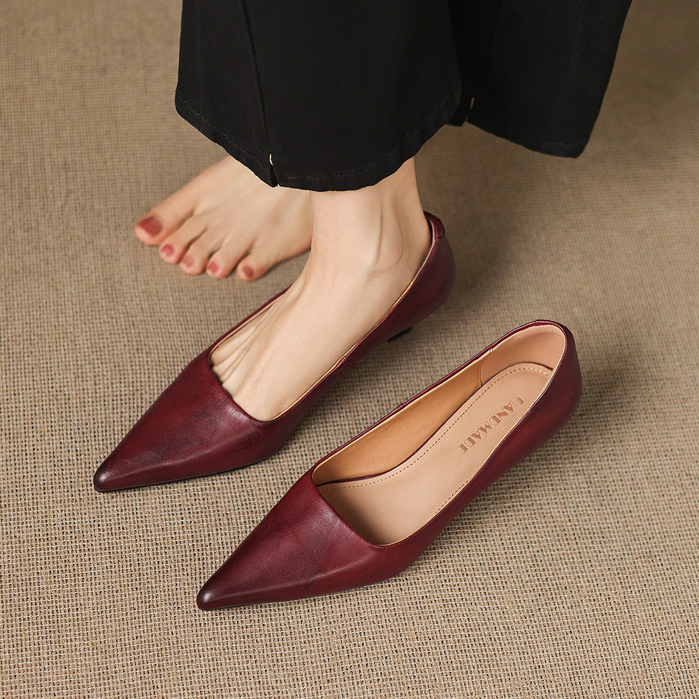 Revia Genuine Leather Heels