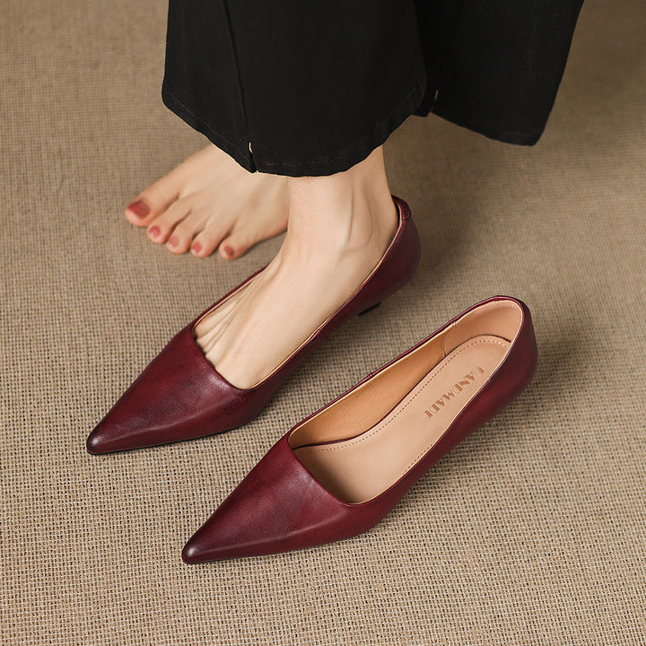 Revia Genuine Leather Heels