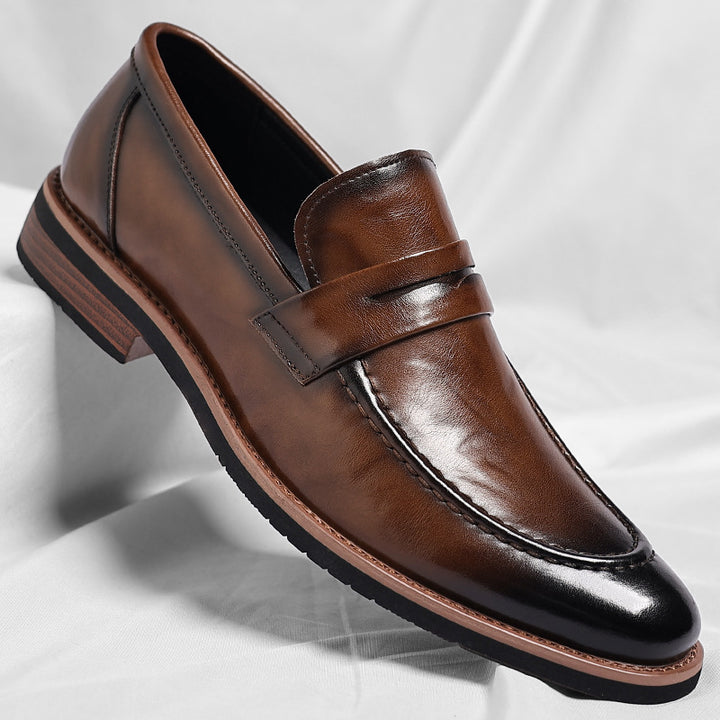Lurex Genuine Leather Loafers