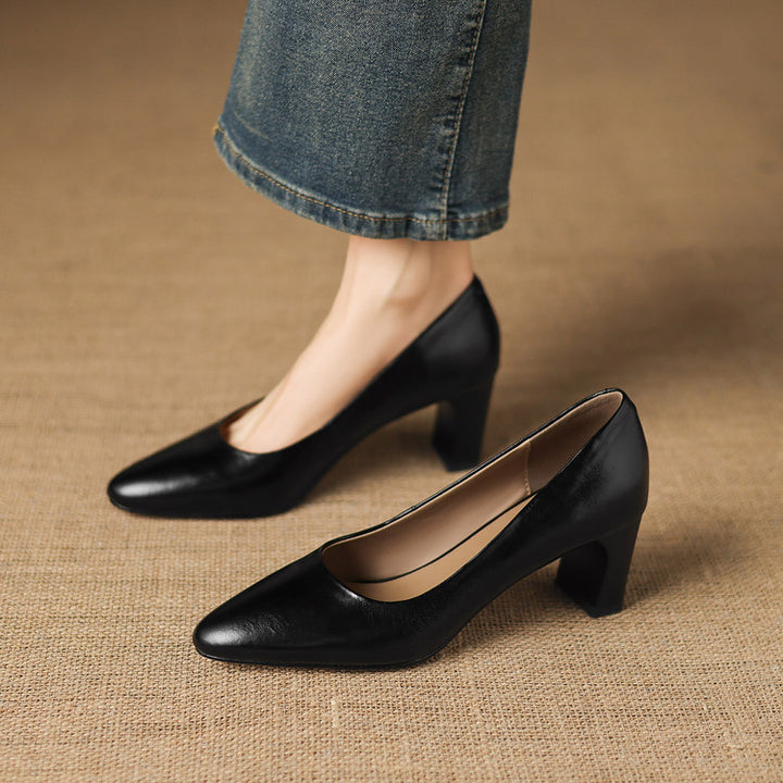 Velia Genuine Leather Heels