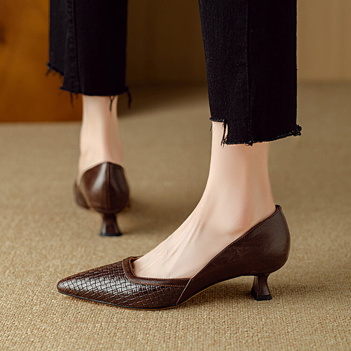 Enzo Genuine Leather Heels