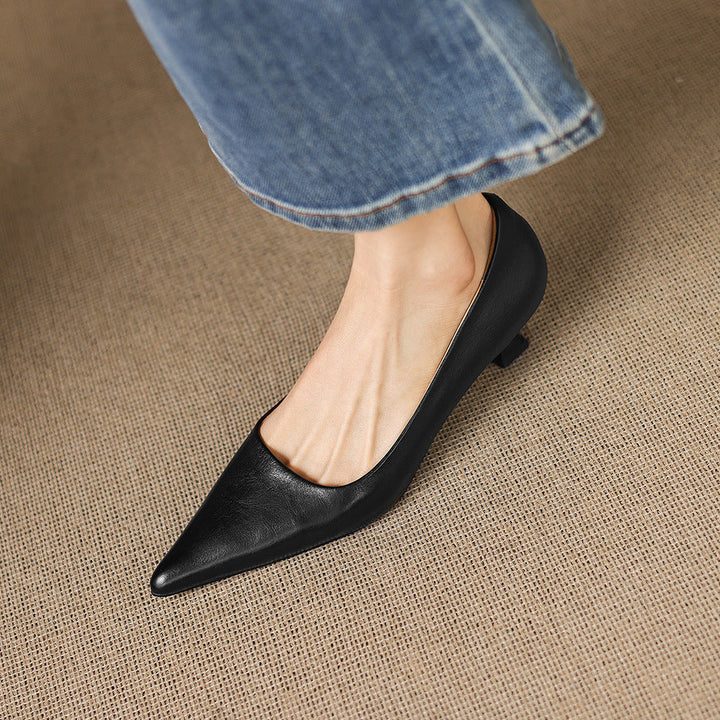 Revia Genuine Leather Heels