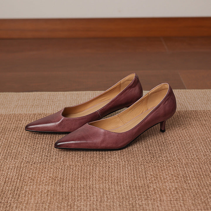 Relle Genuine Leather Heels