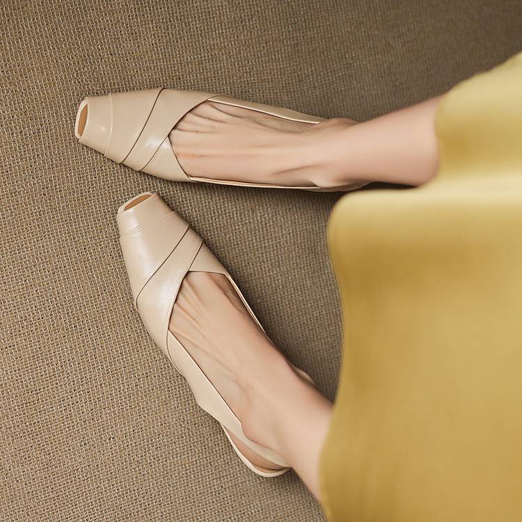 Zyke Genuine Leather Slingbacks