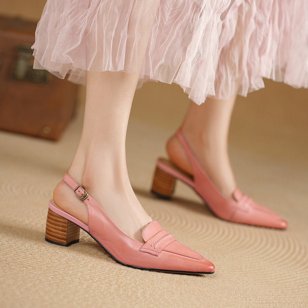 Rema Genuine Leather Heels