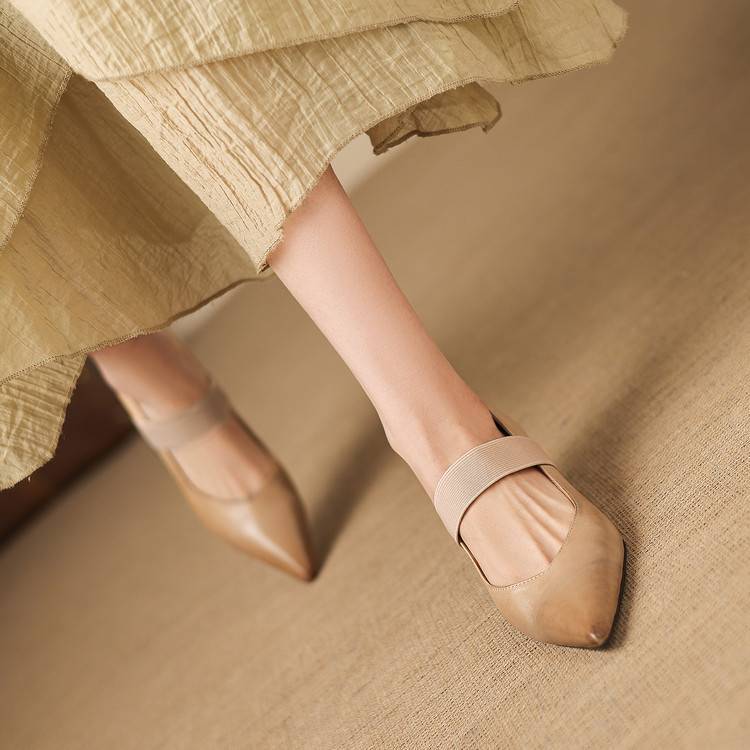 Tiera Genuine Leather Heels