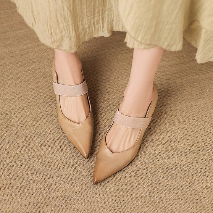Tiera Genuine Leather Heels