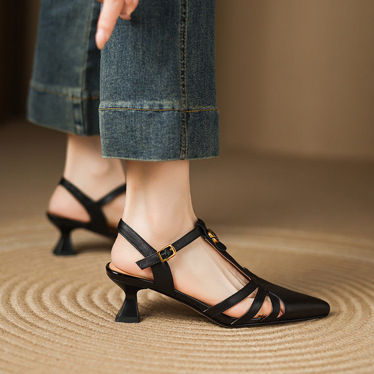 Viara Genuine Leather Heels