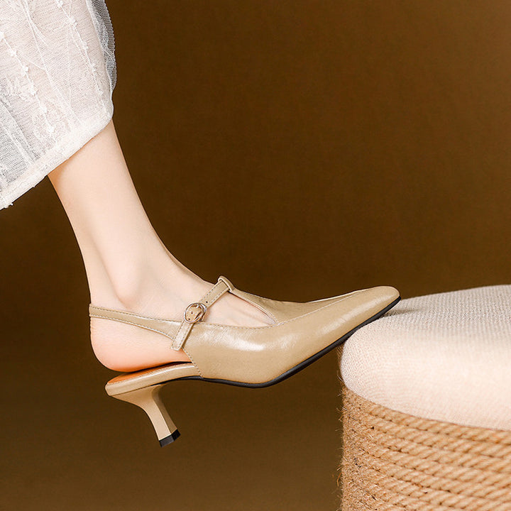 Loren Leather Heels