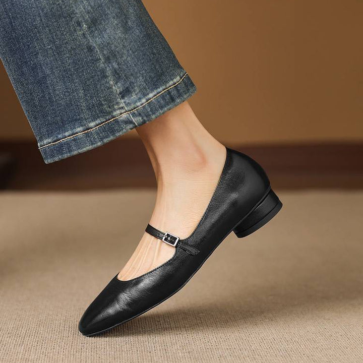 Seren Genuine Leather Flats