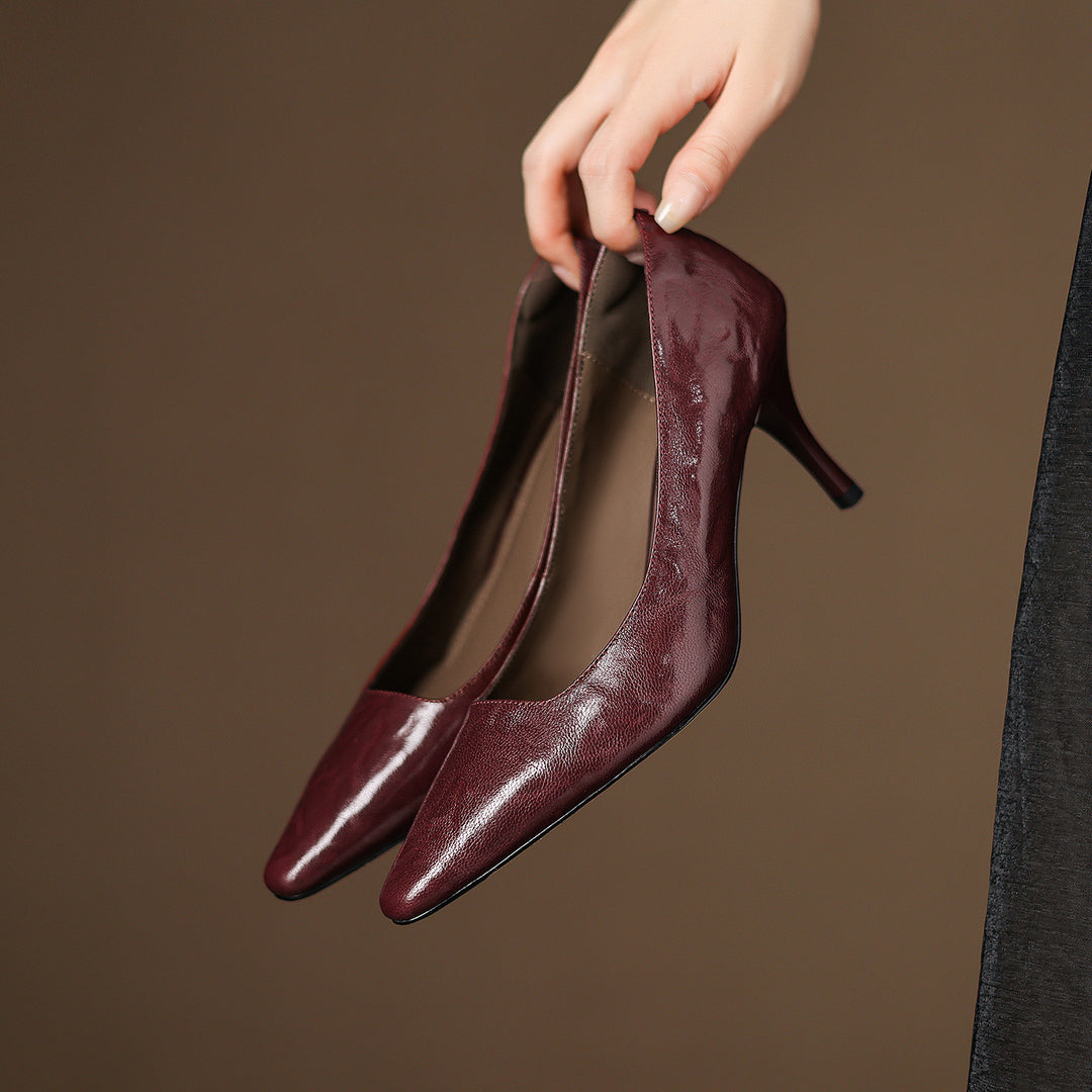 Enne Genuine Leather Heels