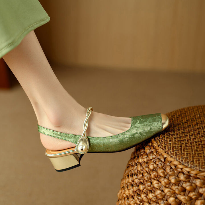 Galene Leather Heels
