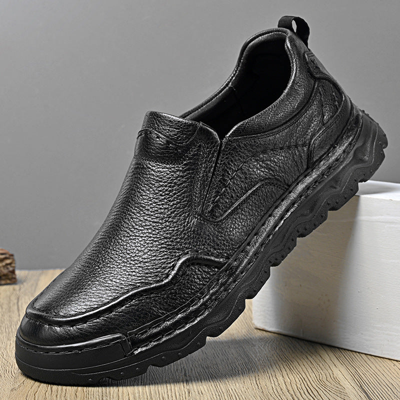 Atlas Genuine Leather Slip-On Shoes