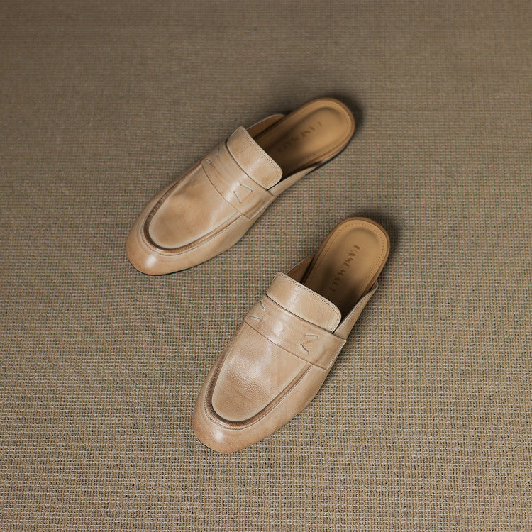 Serin Genuine Leather Mules