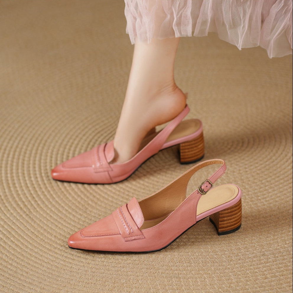 Rema Genuine Leather Heels