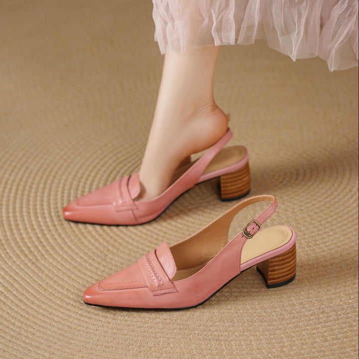 Rema Genuine Leather Heels