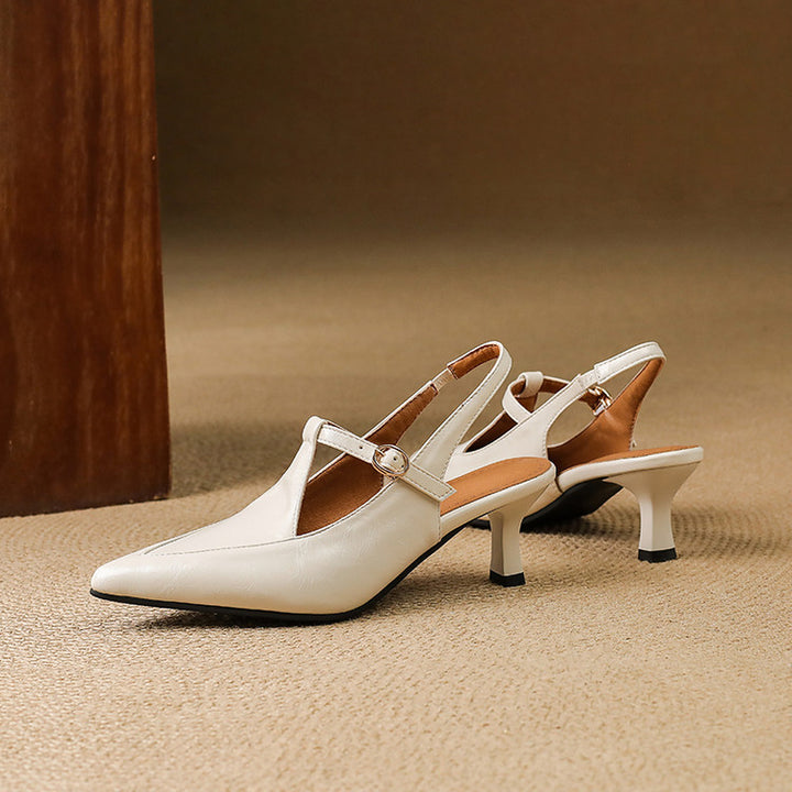 Loren Leather Heels