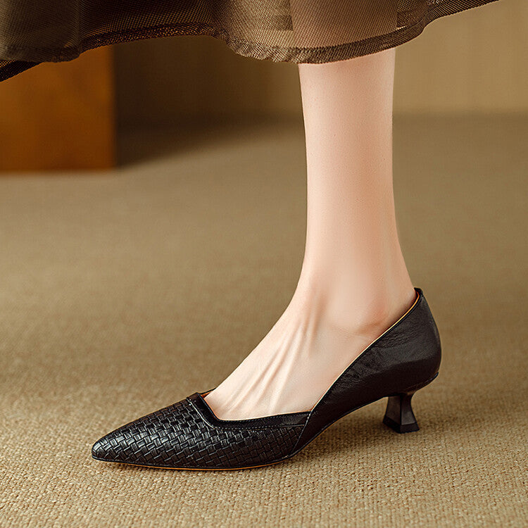 Enzo Genuine Leather Heels