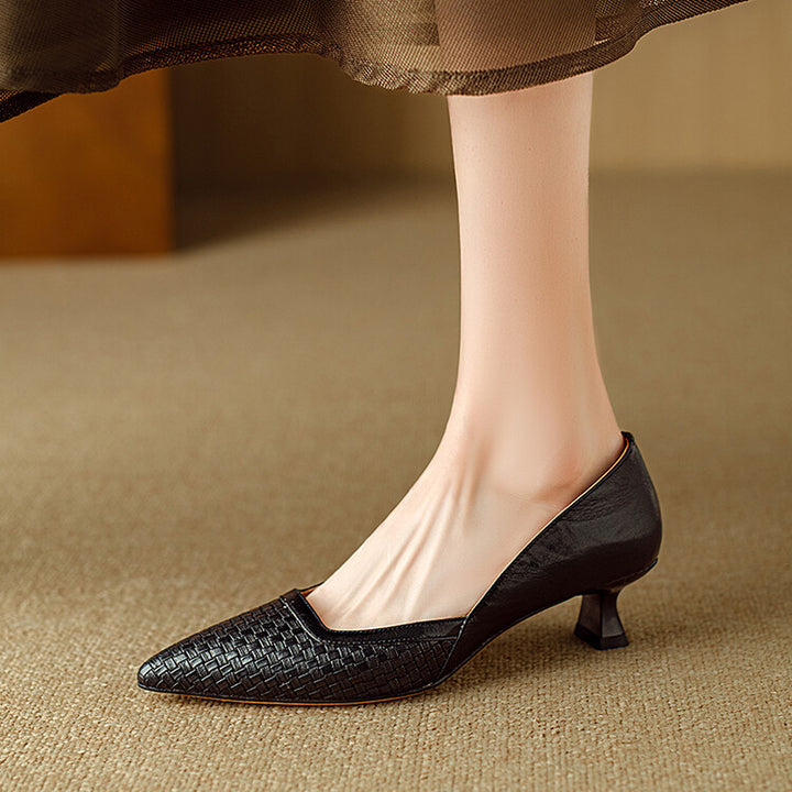Enzo Genuine Leather Heels