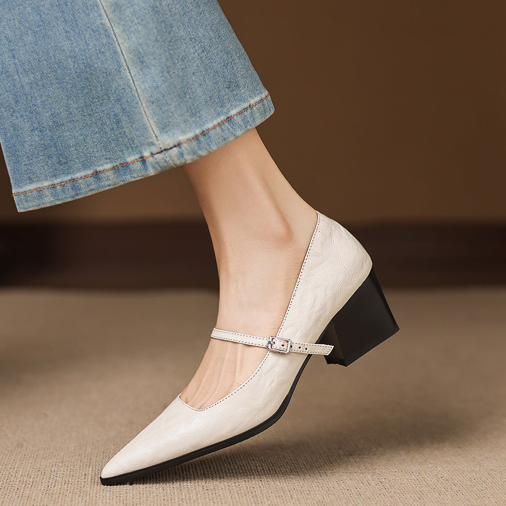 Orvia Genuine Leather Heels