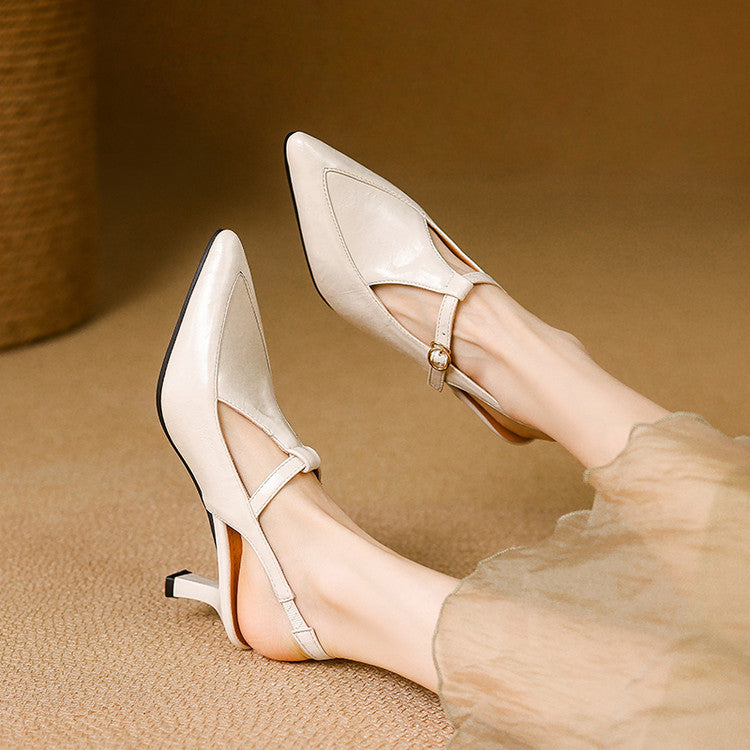 Loren Leather Heels