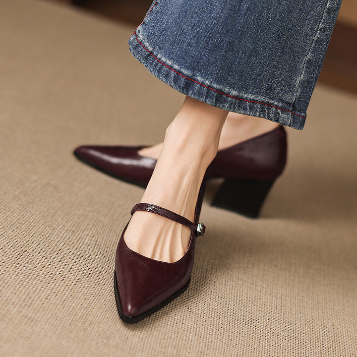 Orvia Genuine Leather Heels