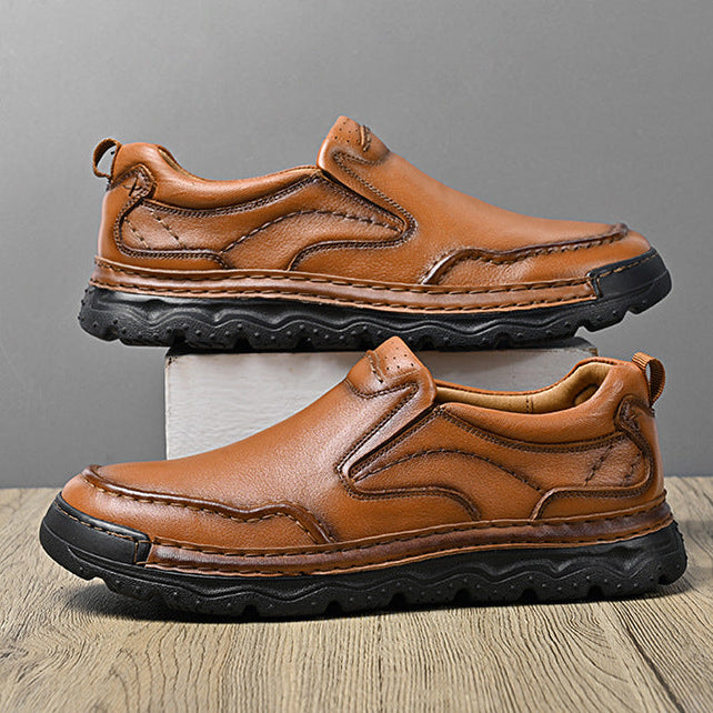 Atlas Genuine Leather Slip-On Shoes