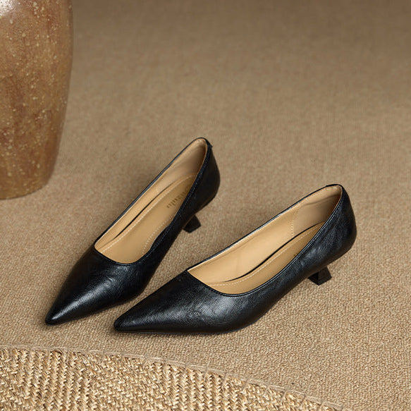 Aeris Genuine Leather Heels