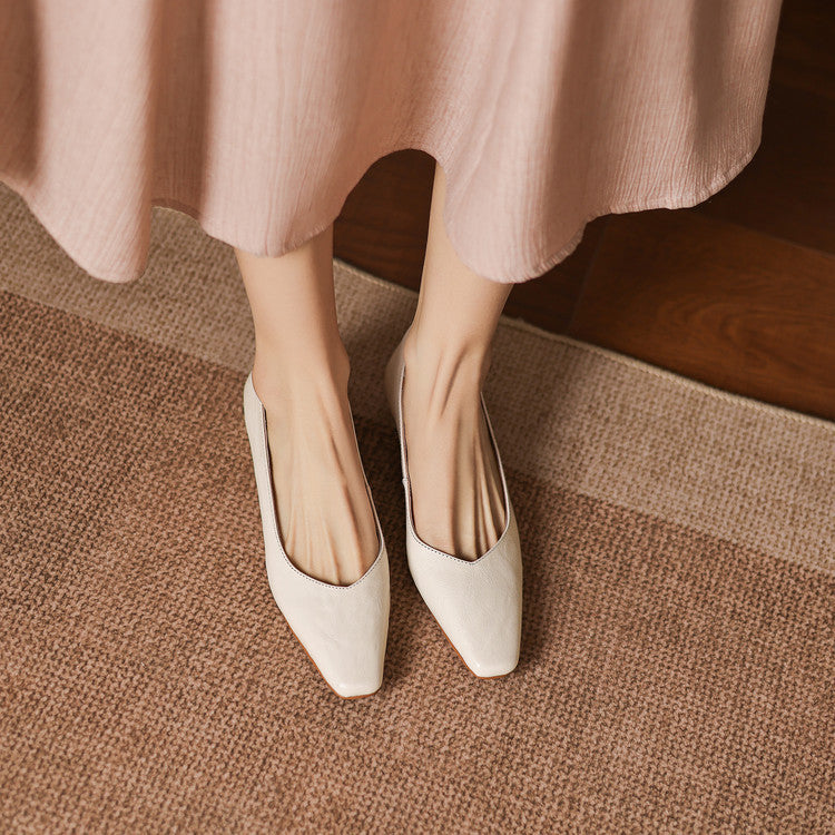 Milan Genuine Leather Flats