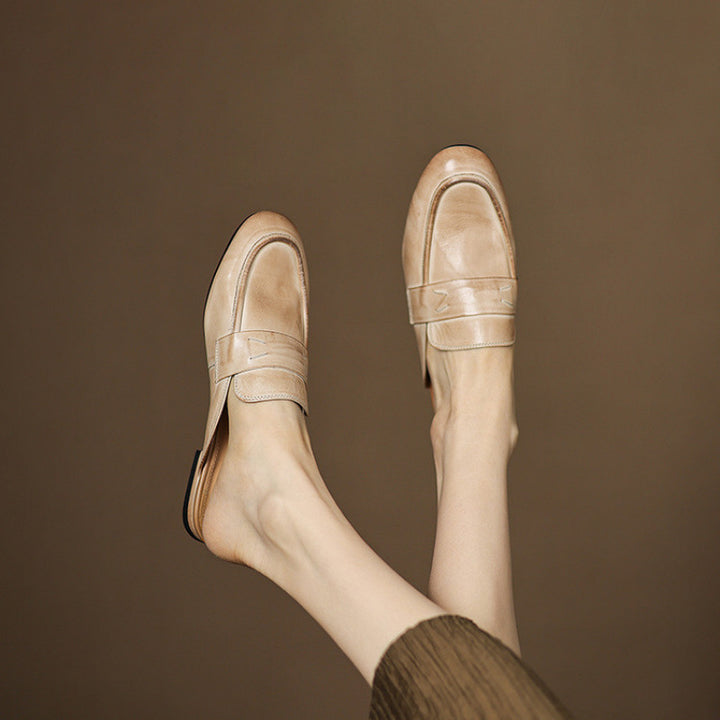 Serin Genuine Leather Mules